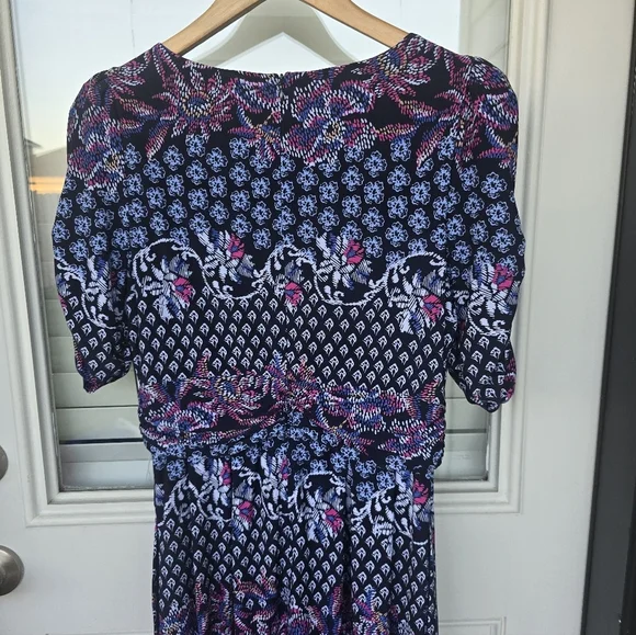 $139 Jessica Howard Dress Sz 8 Elbow-Sleeve Gathered-Waist Stretchy New - Picture 14 of 15